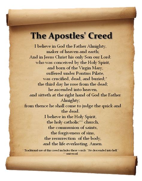 the original apostles creed words